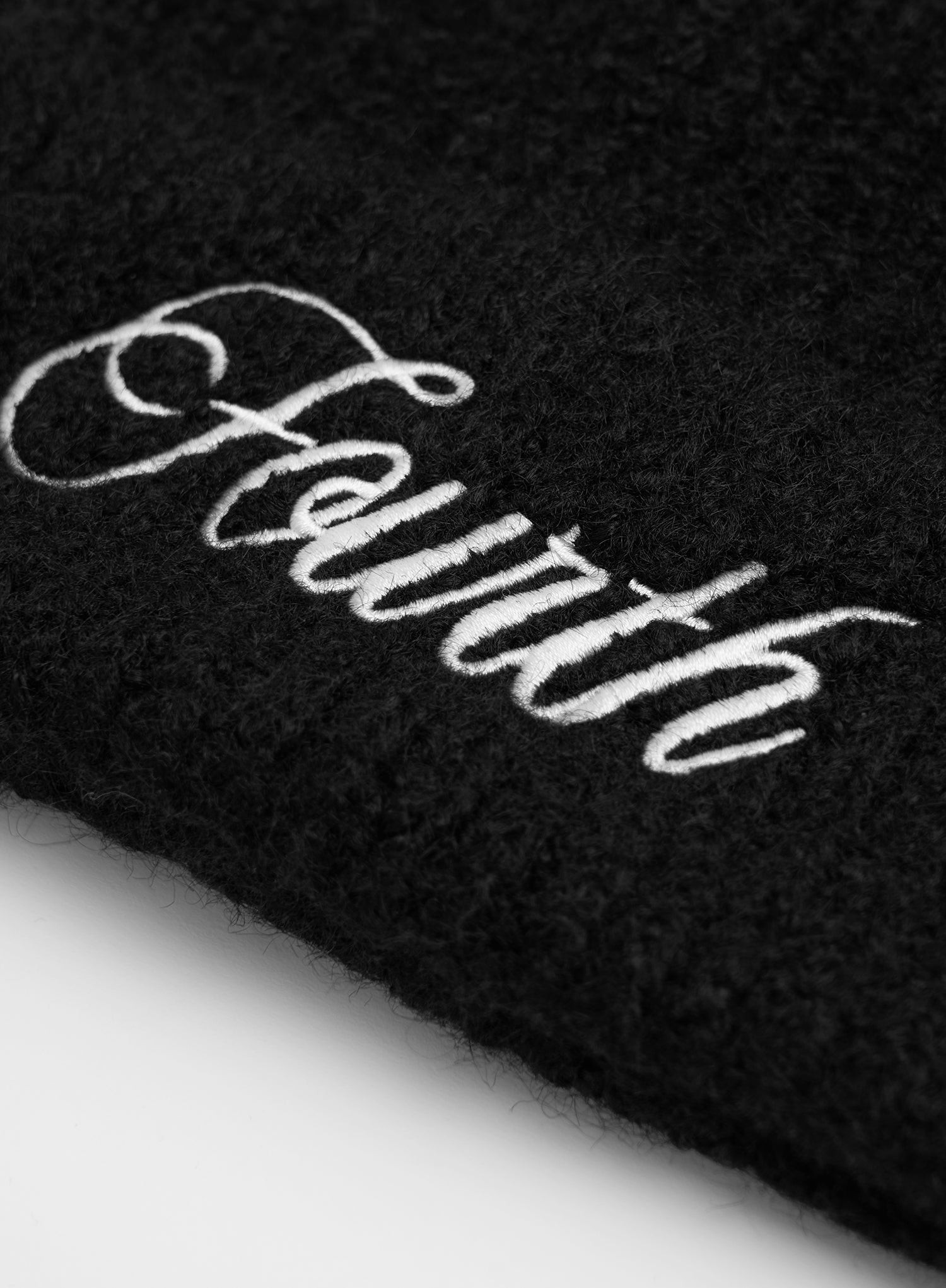 Black Fourth Branded Knitted Beanie Hat